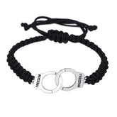 Men’s Woven Handcuff Bracelet – Adjustable Freedom Rope Bracelet